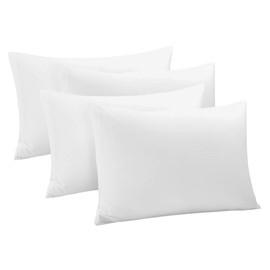 ZPECC Pillow Cases Standard Size 4 Pack - Bulk White Pillowcases with Envelope Closure, Pillow Covers for Home, Camping, Travel Essentials (4 Pack,20x26,White)