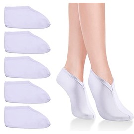 5 Pairs Foot Cream Socks Moisturizing Socks Overnight Spa Socks for Dry Feet, Foot Cream Socks Moisture Enhancing Socks,Moisturizing Foot Socks for Women Men, Absorbing for Dry Cracked with No Cream