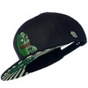 Cadency® Pepe Coin Snapback Cap, Black, Unisex, Adjustable Size, black