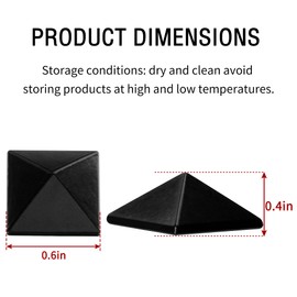 18 Pcs Snowboard Stomp Pads- Pyramid Studs Snowboard Grip Stomp Pad- Anti-Slip Ski Snowboard Stomp Pad Mat, Provides Extra Grip for Snowboarding (Black)