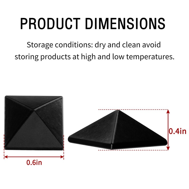18 Pcs Snowboard Stomp Pads- Pyramid Studs Snowboard Grip Stomp