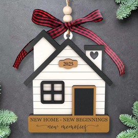 House Warming Gifts New Home - Housewarming Gifts for New House, Housewarming Gift Presents for Women, Couple - Wooden New Home Ornament 2025