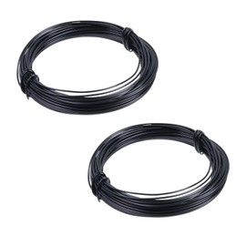 Mewutal 2 Pieces Picture Hanging Wire, Suitable for Photo Frame Painting, Art Painting, etc. (Black)