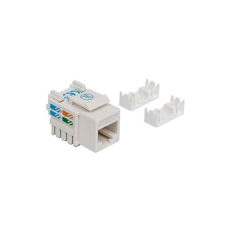Jack Keystone Cat6 RJ45 UTP Blanco De Impacto 8P8C Para
