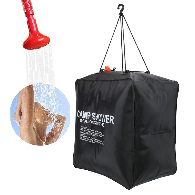 40L Solar Shower Bag Water Bag Energy Heated Bathing Solar
