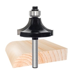 Akylin Round Over Router Bits, 1/4 Inch Shank, 1/2" ( 12.7mm ) Radius，Tungsten Carbide Tipped, Rounding Edge Forming, Round Over Beading Router Bits