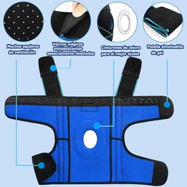 Protector de Rodillera, Rodilleras de Soporte Ajustable Soporte de Rodilla para Deportes, Rodilleras Gym para Correr, Deporte, Levantamiento de Pesas, Entrenamiento, Fútbol (2 Piezas)