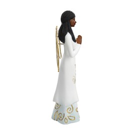 Pavilion Gift Company Mother You are A Blessing - 5.5 Inch African American Praying Collectible Resin Angel Figurine, White