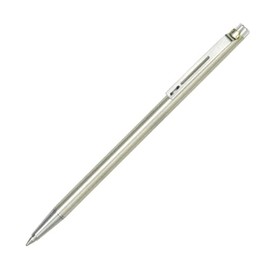 Pilot Birdy Stainless Steel Body Mini Ballpoint Pen, 0.7 mm, Black Ink (BS-40S-S)