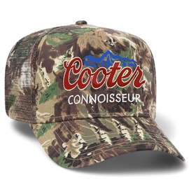 Connoisseur Camo Mesh Back Trucker Hat | Premium Snapback Baseball Hat for Men & Women (US, Alpha, One Size, Camo)