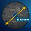 EDW Professional Diamond Cutting Disc 125 mm for Cutting Plastic