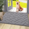 OLANLY Indoor Door Mat, 36x24, Dirt Resistant and Absorbent, Sturdy