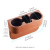Brown Multifunctional Car Cup Holder Car Seat Organizer Gap Filler