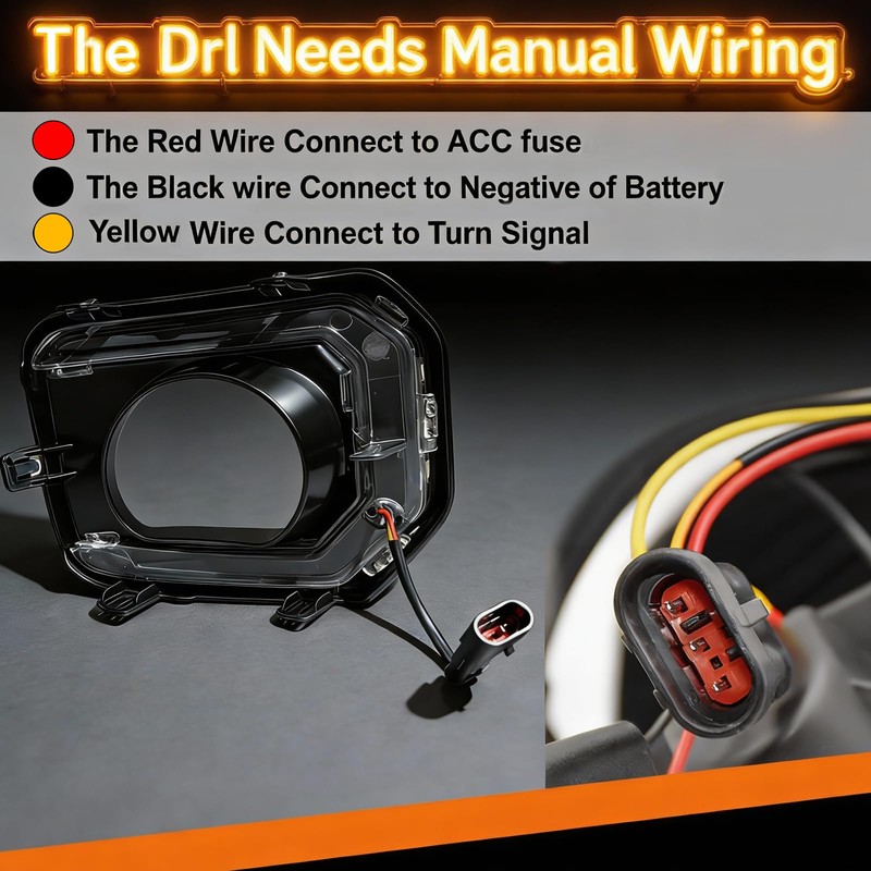 LED Daytime Running Lights Compatible With 2016-2023 Toyota Tacoma