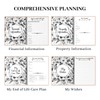 End of Life Planner Organizer Notebook with Pocket for Documents,