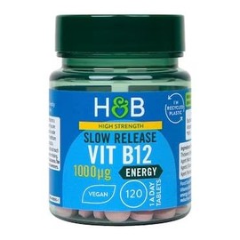 Holland & Barrett Holland & Barrett High Strength Slow Release Vitamin B12 1000ug - 120 Tablets