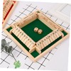 Generic 1 Set Wooden Board Dice Game Fun Entertainment for