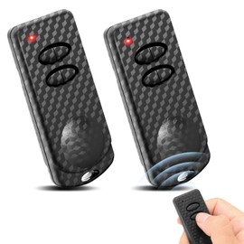Wepai 433.92 MHz Garage Door Handheld Transmitter Compatible with TAU, Pack of 2 Remote Control for TAU N250T-4RP,250K-SLIMR,250K-SLIMRP, Rolling Code Garage Remote Control