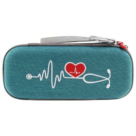 Aswalling Storage Bag Carrying Case for Classic Iii Stethoscope Protect Pouch Sleeve Box Protection Case(Green)