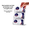 Multi Slot Business Card Display Holds 3.5" x 2" Appointment