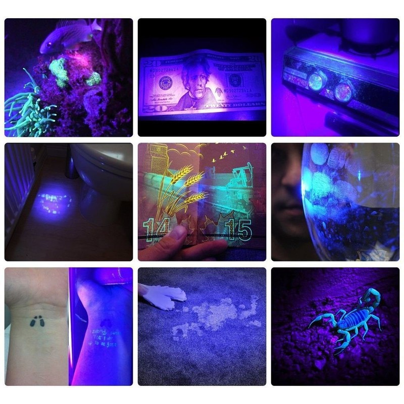 ALONEFIRE SV57 3W Small UV Flashlight 365nm Type C USB