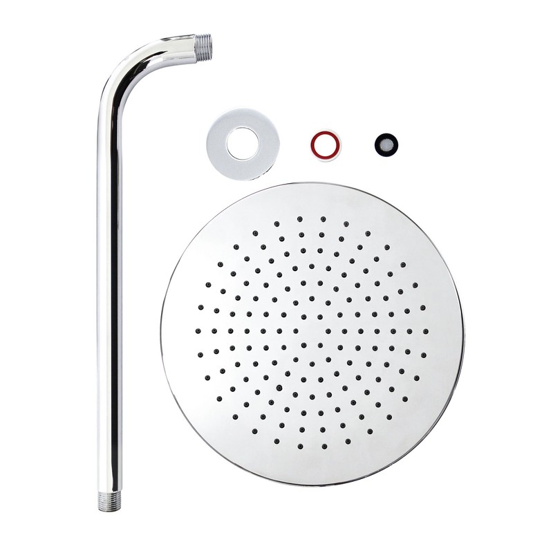 MODONA 10” Rain Shower Head and 16” Long Shower Arm