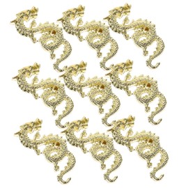 Gatuida 10Pcs Nail Charms for Women Nail Decorations Dragon Manicure Art Gems for Birthday Weddings Parties and More Easy to Use Nail Supplies No Fading Deforming