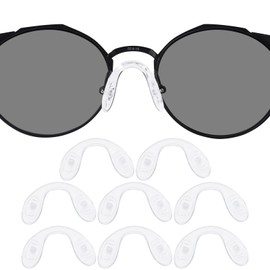 DROGO Replacement Nose Pads for Oakley Eyeglass/Sunglass Conductor 6 OO4106/Conductor 8 OO4107/Savitar OO6047/Tincup OX3184/Tincup Carbon OX5094/Tincup 0.5 Ti OX5099/Deadbolt OX5141-8 Pairs