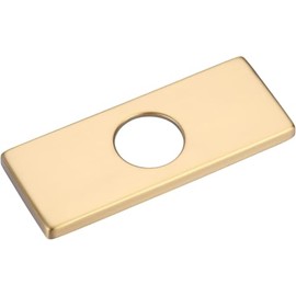 AVSIILE 6 Inch Sink Hole Cover Faucet Deck Plate for Bathroom or Kitchen Faucet 1-3 Hole, Brushed Gold Stainless Steel Sink Hole Escutcheon Plate