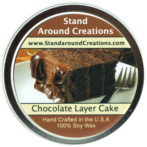 Stand Around Creations Soy Aromatherapy Candle - Scent: Chocolate Cake