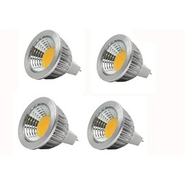 jklcom MR16 bombillas LED equivalente a 4 unidades, base MR16 3 W COB Bombillas LED, 20 W bombillas halógenas, Blanco Warm