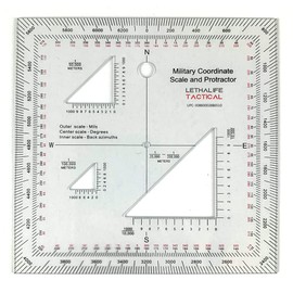 Military Protractor - Perfectly cut for Land Nav
