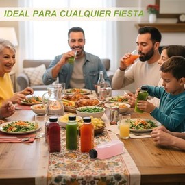 4 Pcs Botellas de Plástico de 350 ml12 Onzas Con tapa                                                                                                 
