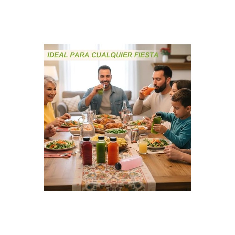 4 Pcs Botellas de Plástico de 350 ml12 Onzas Con