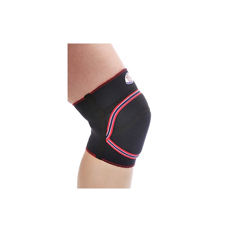 TSM Sports Knee Support with Kevlar Padding (Short), Black, S