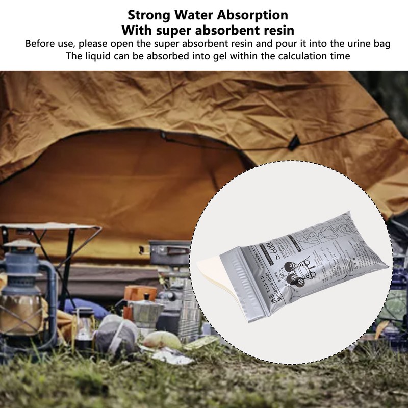 20 Pcs Disposable Urine Bag 600cc Unisex Strong Sealing High