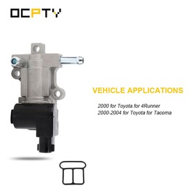 OCPTY 2H1358 2227075050 2H1462 AC4191 2IAC0328 AC526 Idle Air Control Valve fit 2000 for Toyota 4Runner | 2000-2004 for Toyota Tacoma Fuel Injection Idle Air Control Valve