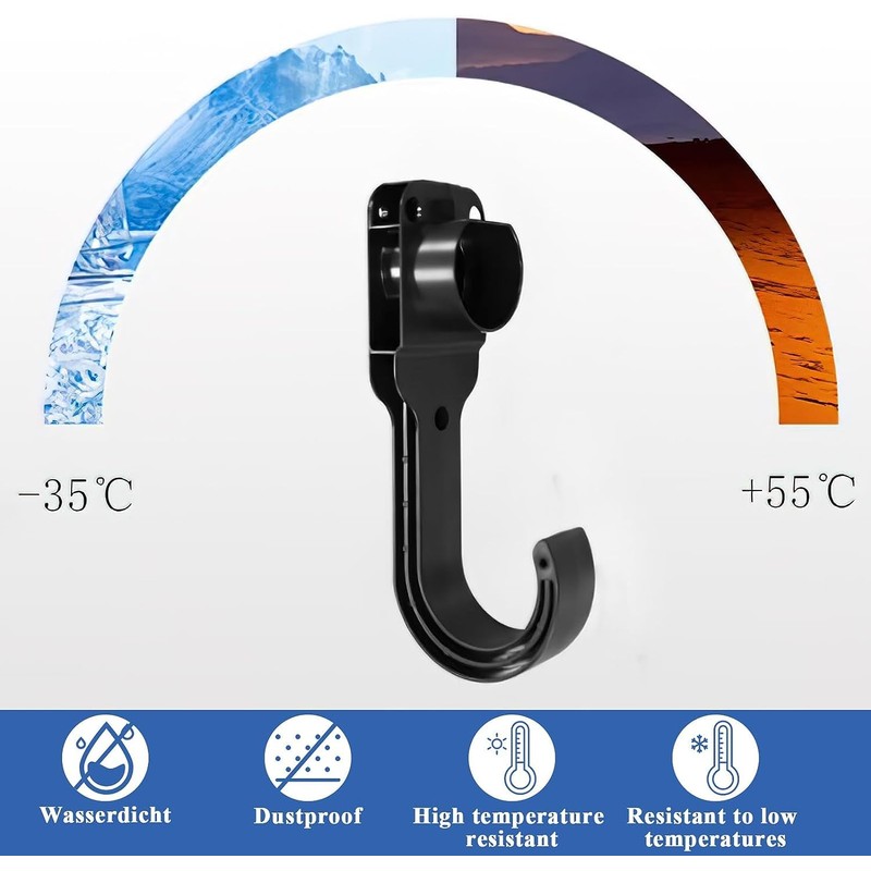 JULIK Type 2 Wall Mount Wallbox EV Charger Holder Cable