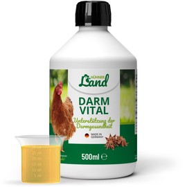 HÜHNER Land Darm Vital 500 ml for Chickens - Supports Digestion & Intestinal Flora of Chickens, Diarrhea and Coccidia in Chickens, Strengthening the Immune System, Intestinal Function & Intestinal