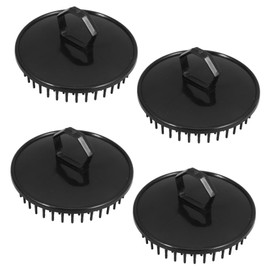 IWOWHERO 4pcs Scalp Massager Shampoo Brush Set Round Hair Scrubbers for Scalp Health Portable Shower Hair Brush