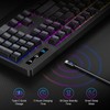 Wireless Gaming Keyboard, RGB & Single-Color Backlit, Full-Size Waterproof Computer