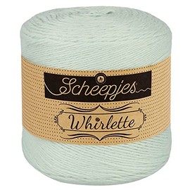 Scheepjes Whirlette Yarn 100g Mint 856 Cotton-Acrylic Blend for Knitting and Crochet