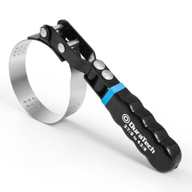 DURATECH Large Swivel Oil Filter Wrench, Oil Filter Removal Tool, Fits Filters 3-7/8"-4-3/8", Ideal for Car Repair Tools
