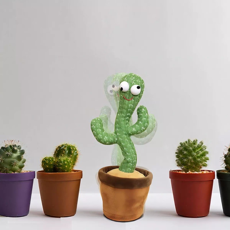 Cactus Bailarin Con Musica Y Luz Canciones Repite Voces Mli