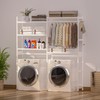 Cozivolife Over The Washer and Dryer Storage Shelf Bamboo,5 Tiers