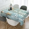 TKS MITLAN Tablecloth Life is Better is The Beach Table