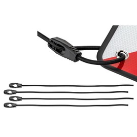 4 x elastic lashing straps, 50 cm, luggage straps for warning sign Italy and Spain, bicycle carrier, motorcycle, camping and household, UV-resistant and durable, elastic band with latex core