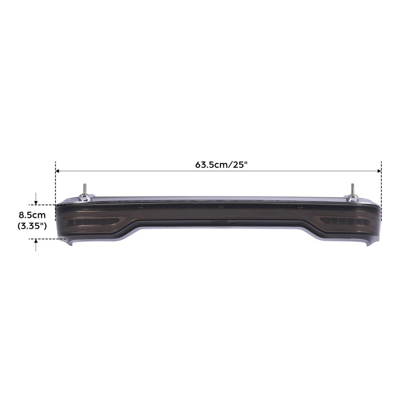 TCMT King Tour Pack Trunk LED Brake Turn Flow Tail