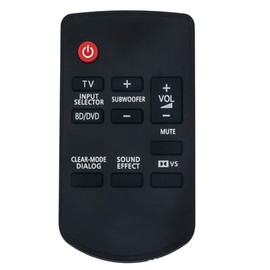 Replacement Remote Control Commander Compatible with Panasonic Sound Bar Home Theater System SC-HTB500 SCHTB500 SC-HTB10 SCHTB10 SC-HTB520 SCHTB520