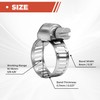 24 Pack 3/8'' - 5/8'' Worm Gear Hose Clamps, Adjustable